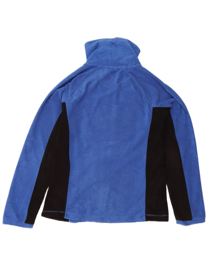 Jachetă Calvin Klein Graphic Fleece pentru femei UK 14 Medium Blue Colorblock