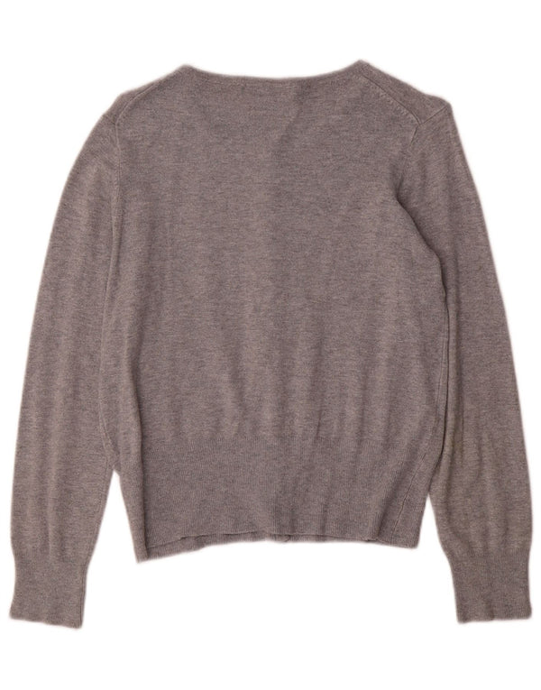 Pulover cardigan elastic pentru femei Marks & Spencer UK 10 mic, gri cu pete