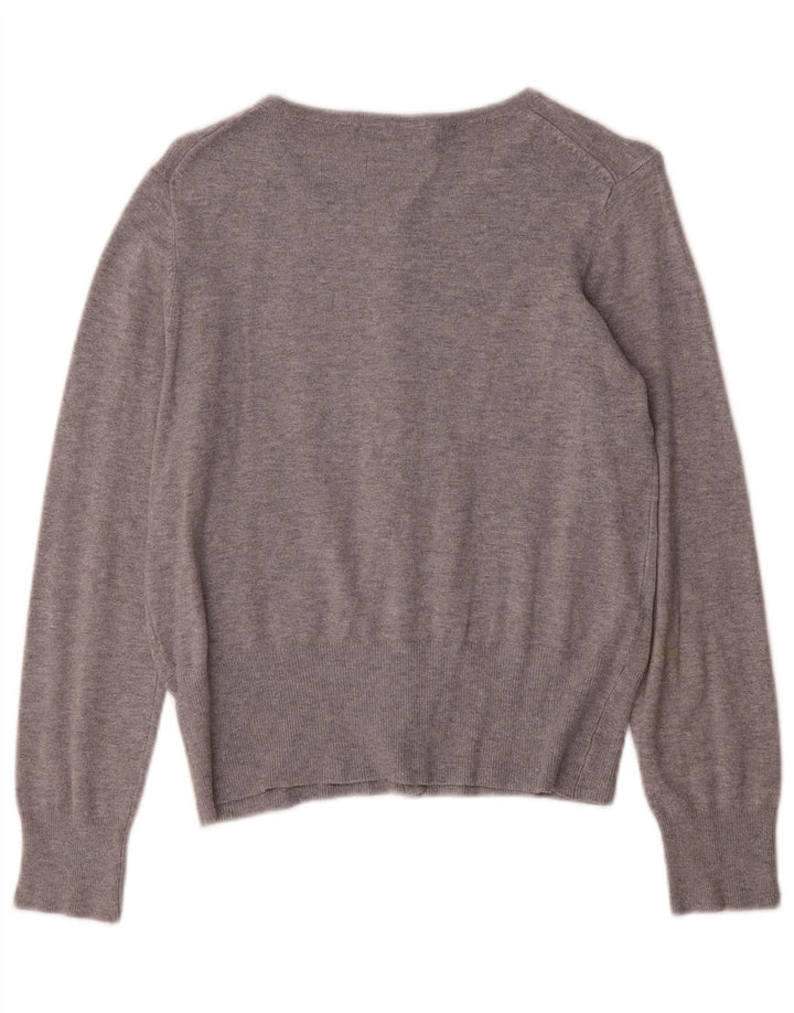 Pulover cardigan elastic pentru femei Marks & Spencer UK 10 mic, gri cu pete