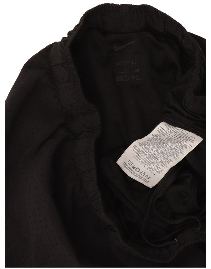 Pantaloni scurți sport Nike Dri Fit pentru femei UK 8 Small Negru Poliester