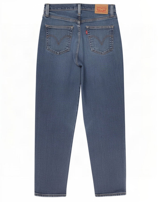 Levi's Womens Mom High Waist Tapered Jeans W27 L27 Blue Cotton