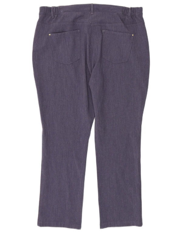 Pantaloni casual pentru femei Marks & Spencer UK 18 XL W36 L38 Bleumarin