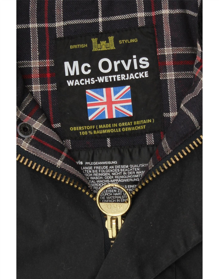 Jachetă pentru bărbați din bumbac cerat MC Orvis UK 42 XL bumbac negru