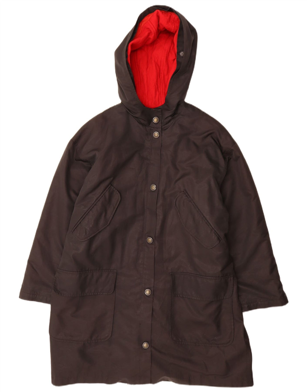 Jachetă parka supradimensionată cu glugă pentru femei Penny Black UK 10 Lână neagră mică
