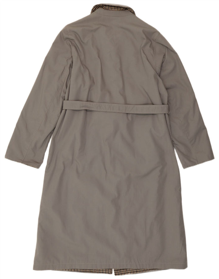 Pardesiu reversibil reversibil pentru femei Vintage IT 46 Small Grey Check