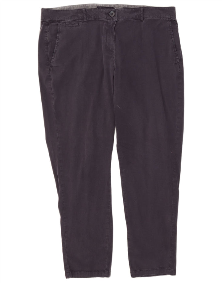 Pantaloni chino drepti pentru femei Marks & Spencer W38 L28 bleumarin