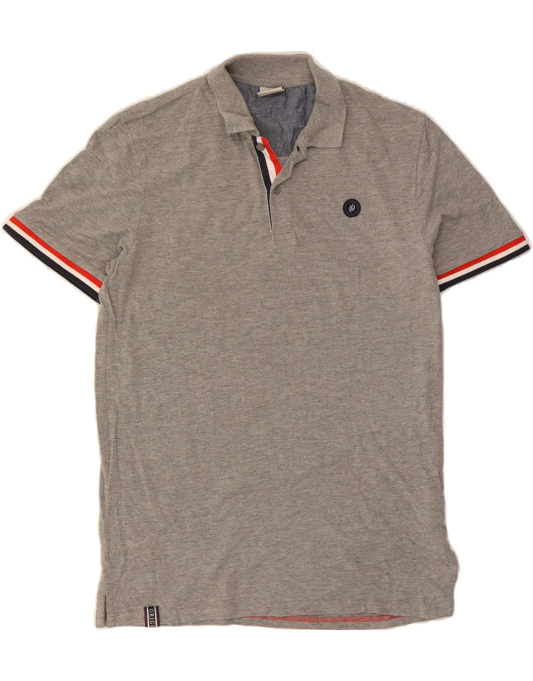 JACK & JONES Mens Polo Shirt Large Grey Cotton Vintage Jack & Jones and Second-Hand Jack & Jones from Messina Hembry 