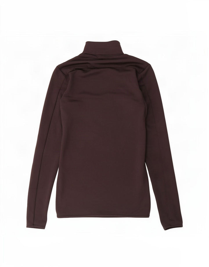 Top de trening Zara pentru femei, cu fermoar și gât, poliester negru