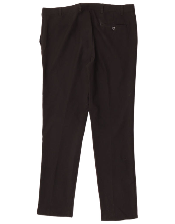 Pantaloni chino subțiri pentru bărbați Marks & Spencer L38 L33 Poliester negru