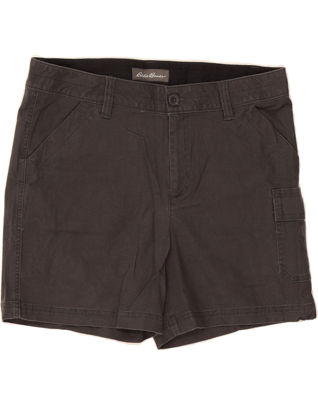 EDDIE BAUER Womens Cargo Shorts US 12 Large W36  Black Cotton Vintage Eddie Bauer and Second-Hand Eddie Bauer from Messina Hembry 
