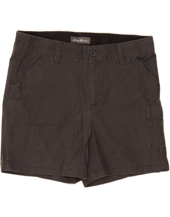 EDDIE BAUER Womens Cargo Shorts US 12 Large W36  Black Cotton Vintage Eddie Bauer and Second-Hand Eddie Bauer from Messina Hembry 