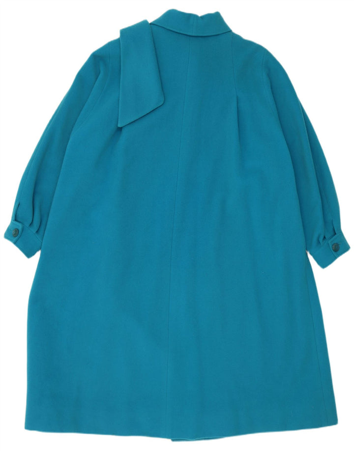 Pardesiu vintage pentru femei UK 22 3XL Albastru