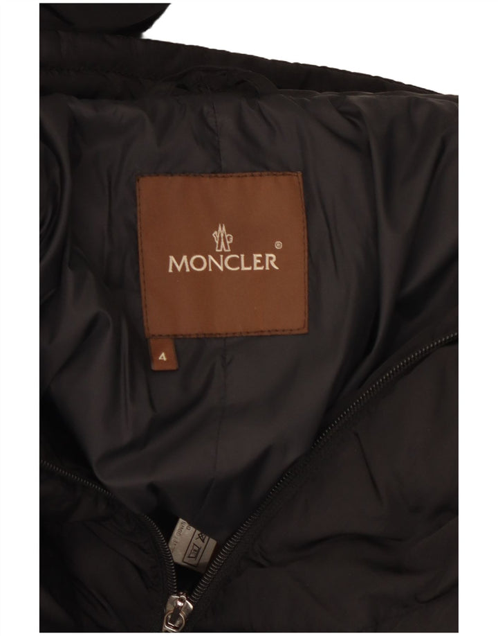 Palton căptușit pentru femei Moncler Mărimea 4 XL Poliamidă neagră