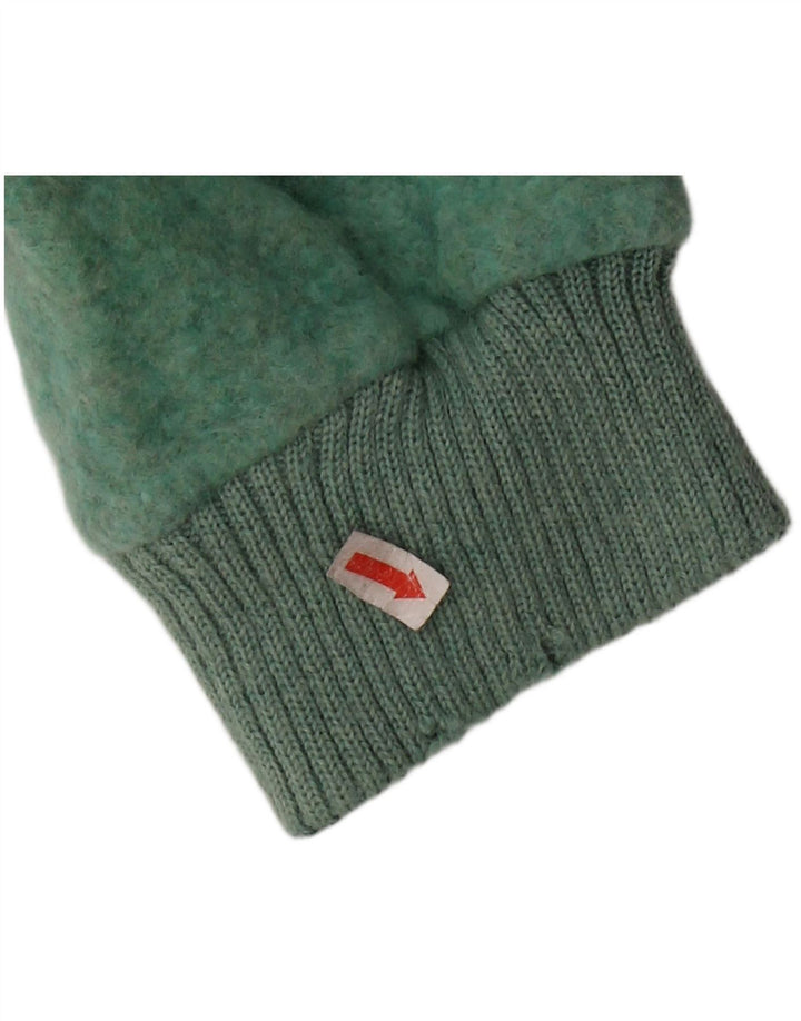 DIADORA Pulover cu gât polo pentru bărbați, lână verde mare