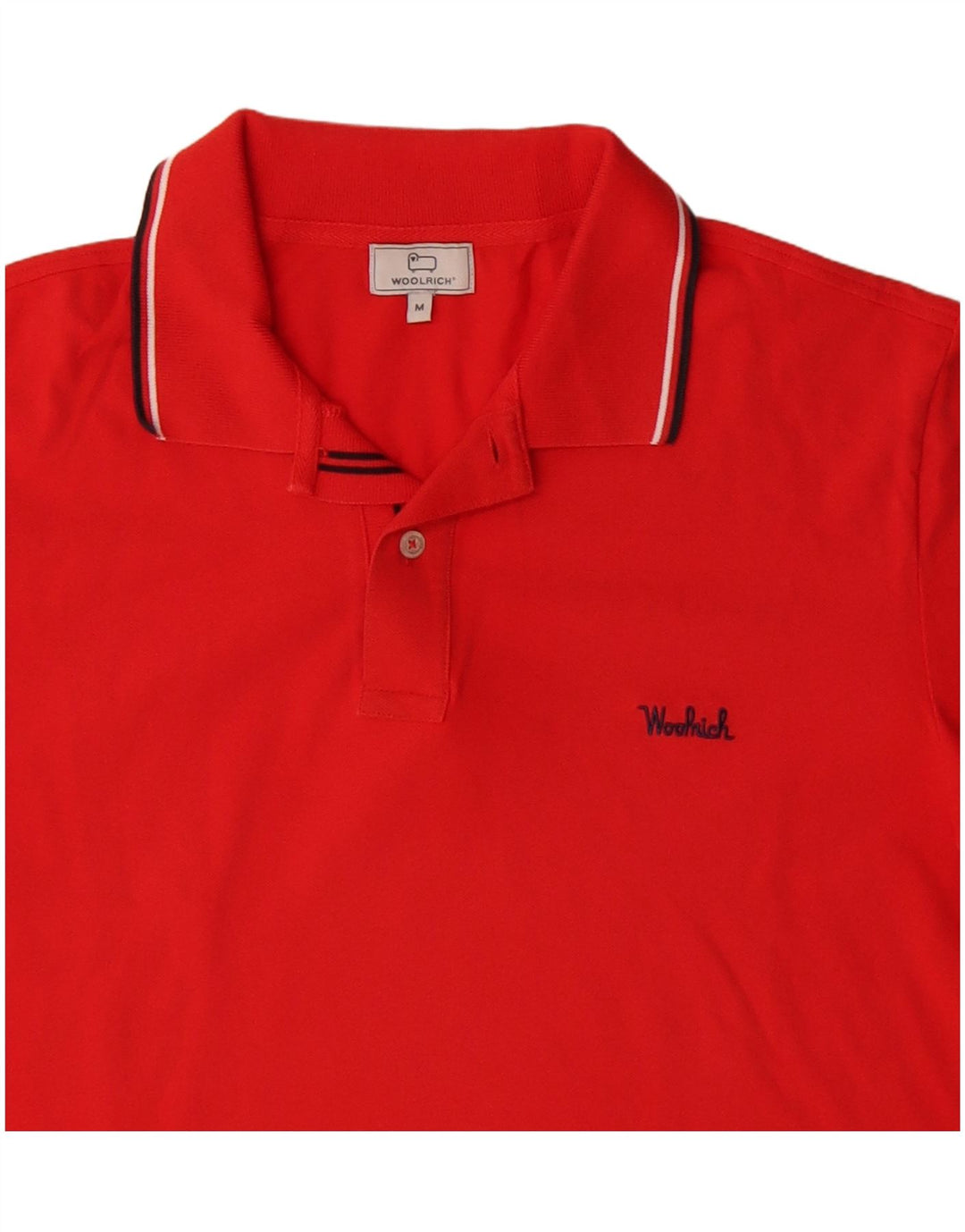 WOOLRICH Tricou polo pentru bărbați, bumbac roșu mediu