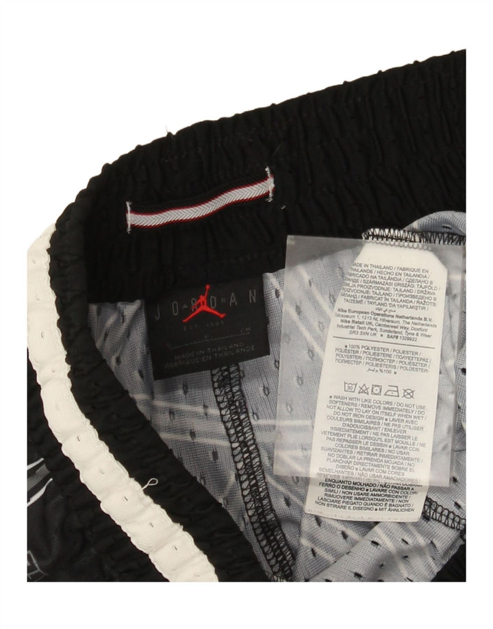 Pantaloni scurți sport Jordan pentru bărbați, poliester geometric, negru, mic