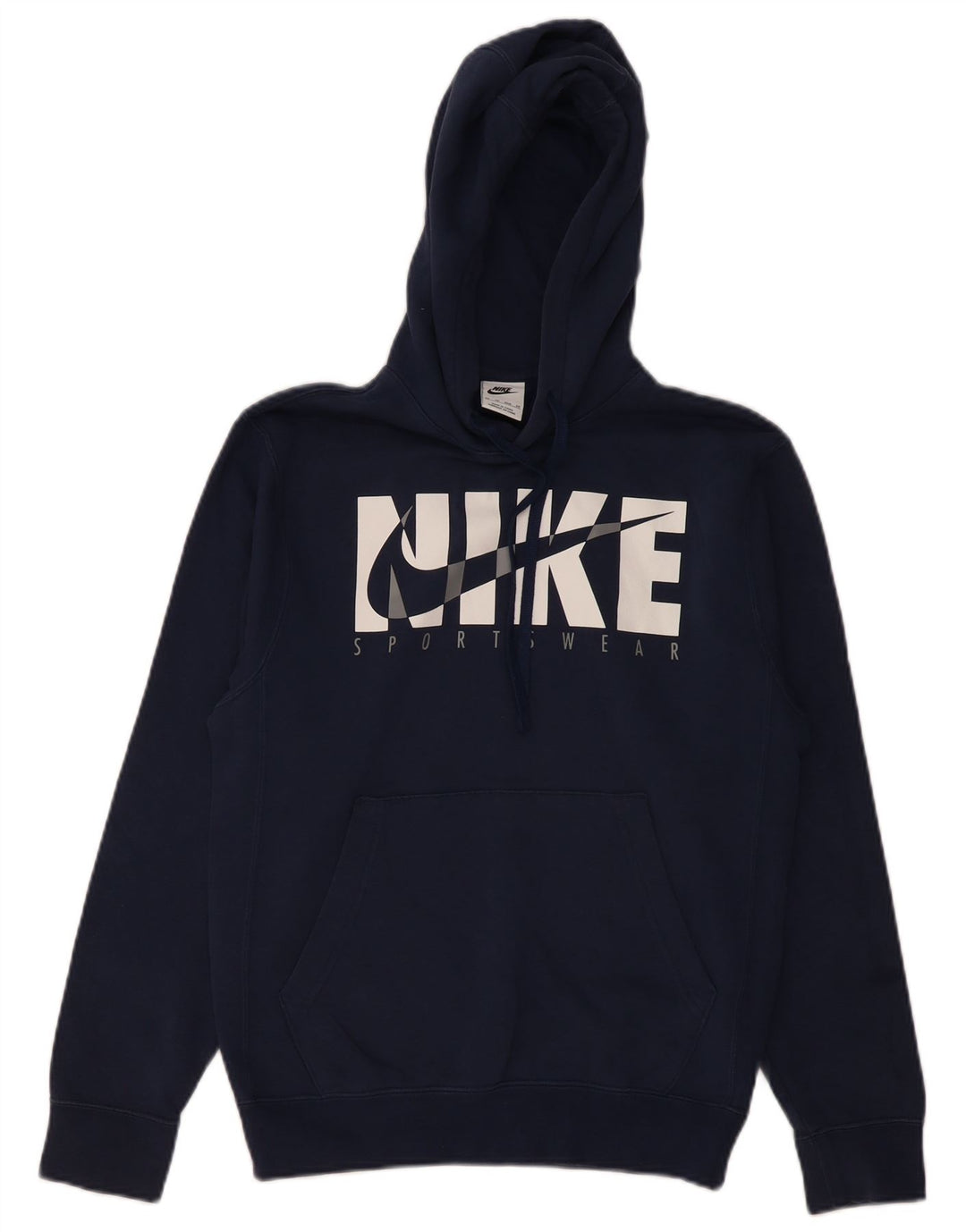 Pulover NIKE pentru bărbați cu glugă grafic XS, bumbac bleumarin