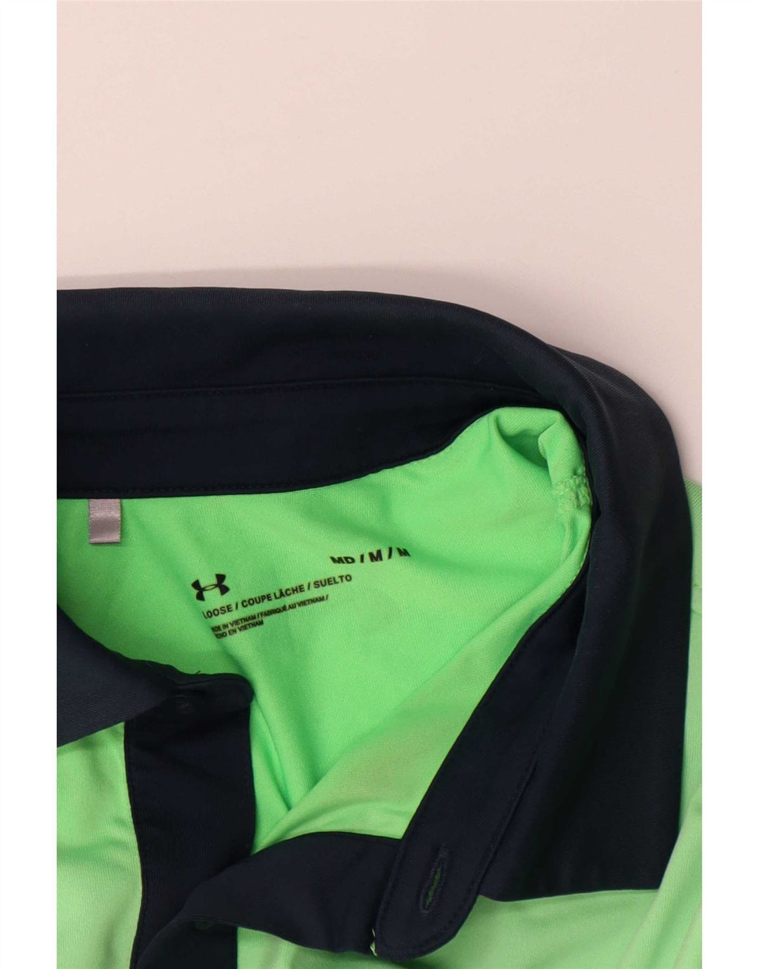 Tricou polo pentru bărbați Under Armour, albastru bleumarin mediu