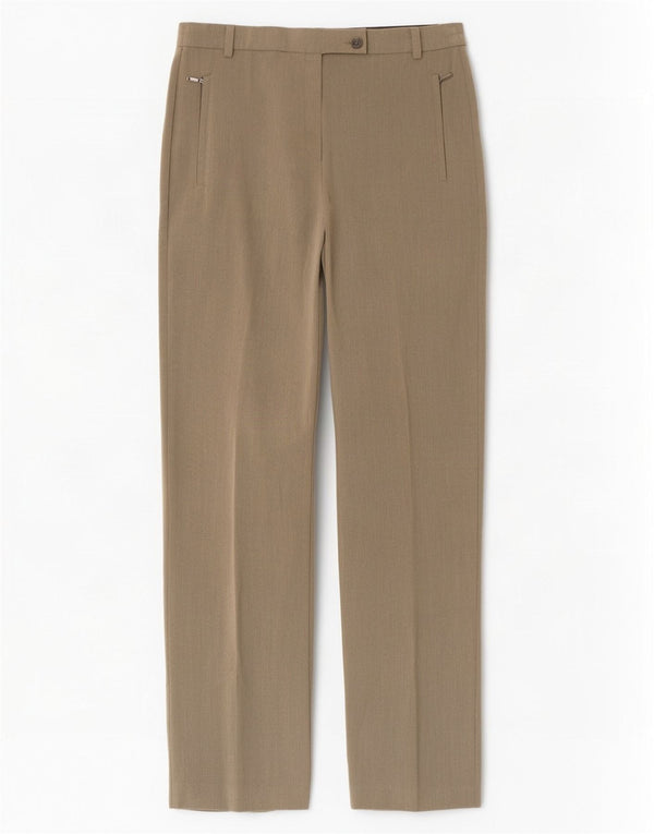Pantaloni casual drepti pentru femei Marks & Spencer UK 10 Small W28 L29 Khaki