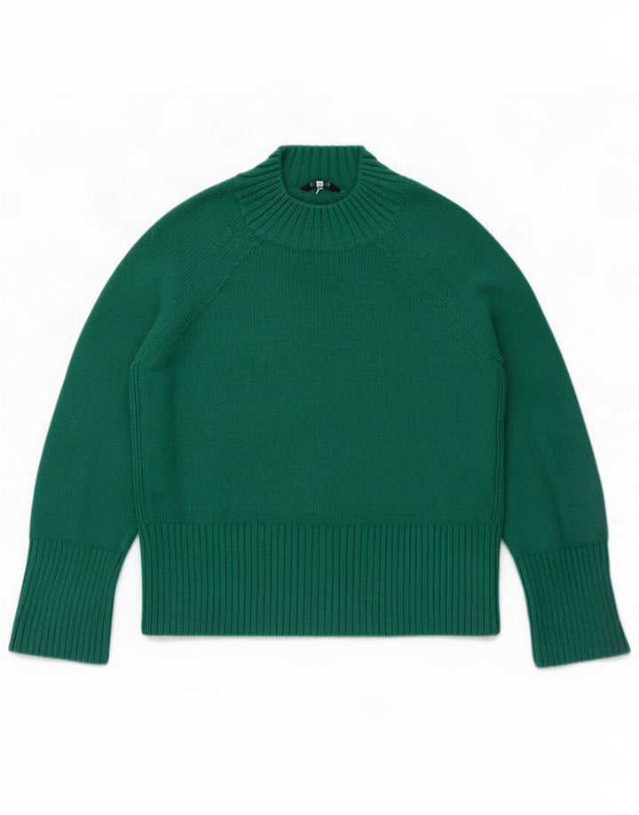 Joules Pulover cu gât țestoasă pentru femei UK 12 Poliamidă verde medie