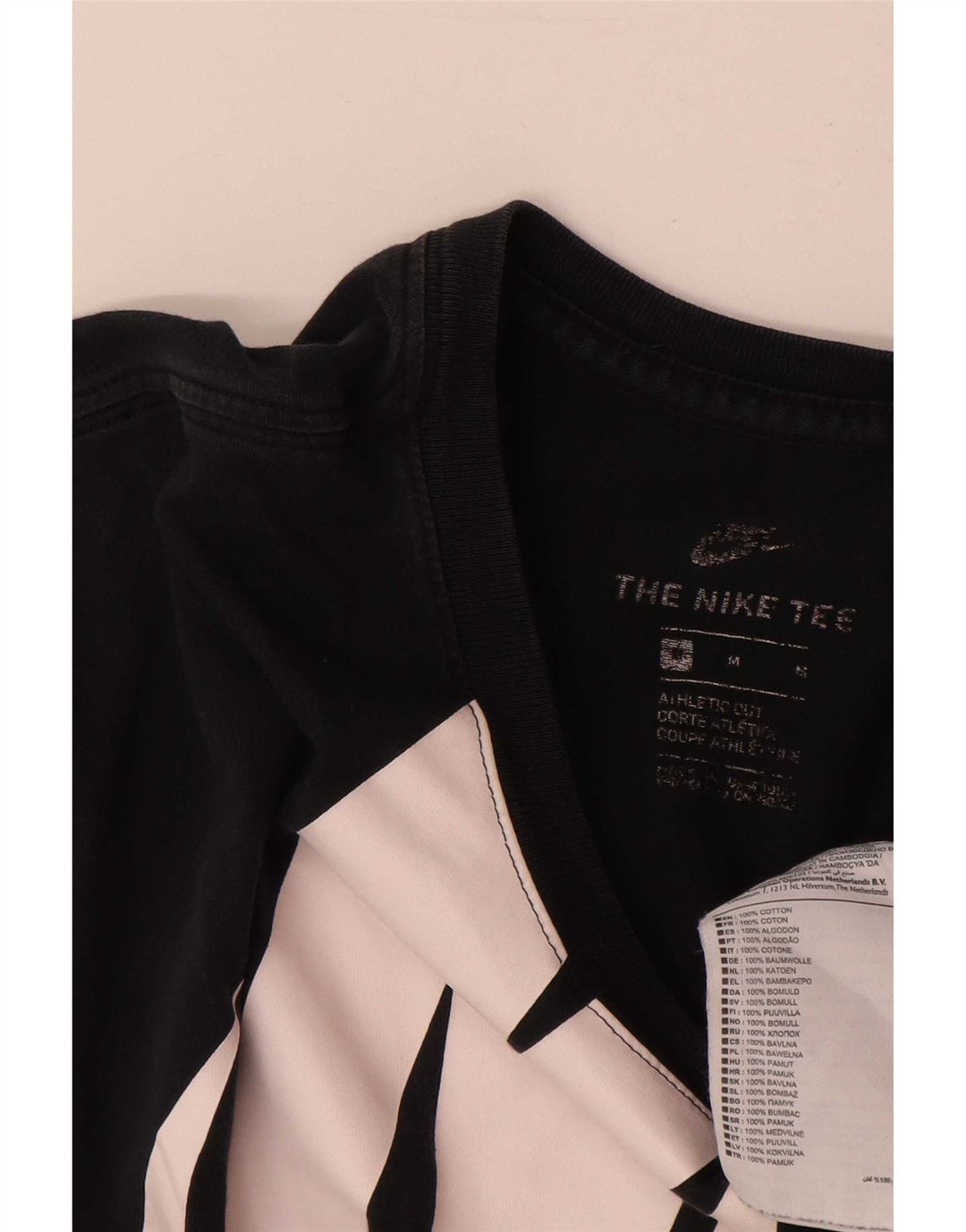 Tricou grafic Nike pentru bărbați Top mediu negru bumbac