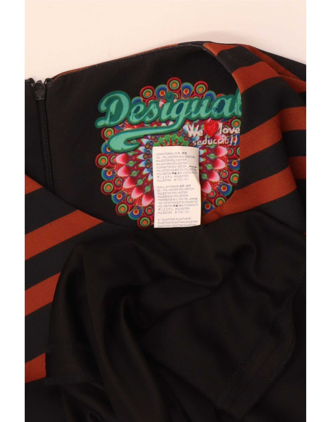 Rochie cu mâneci fără mâneci Desigual pentru femei EU 38 Medium Black Dunge