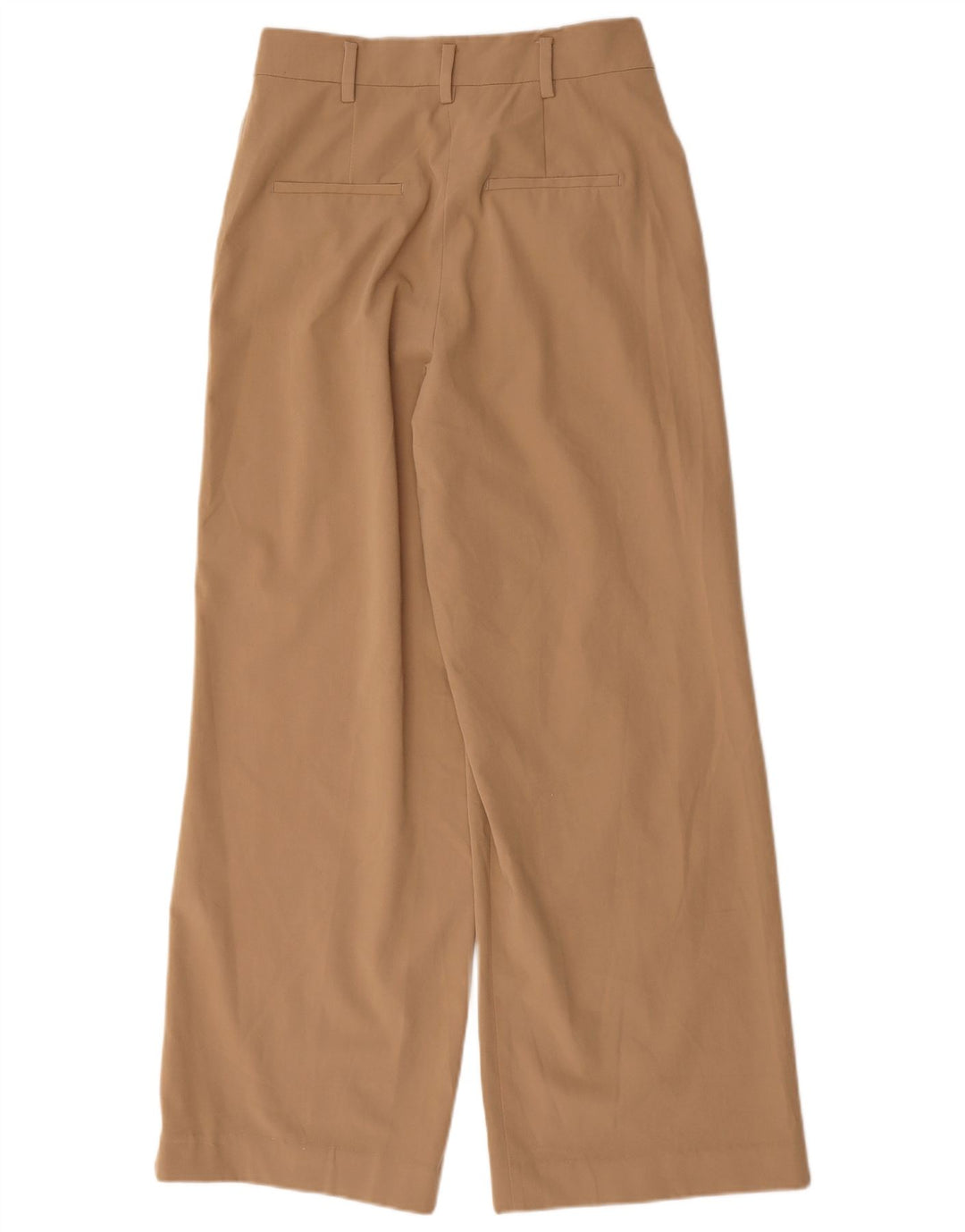 Pantaloni chino pentru femei cu picioare largi Zara Mediu L28 L30 Poliester maro