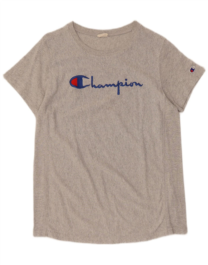 Tricou grafic pentru bărbați Champion Top mare din bumbac gri