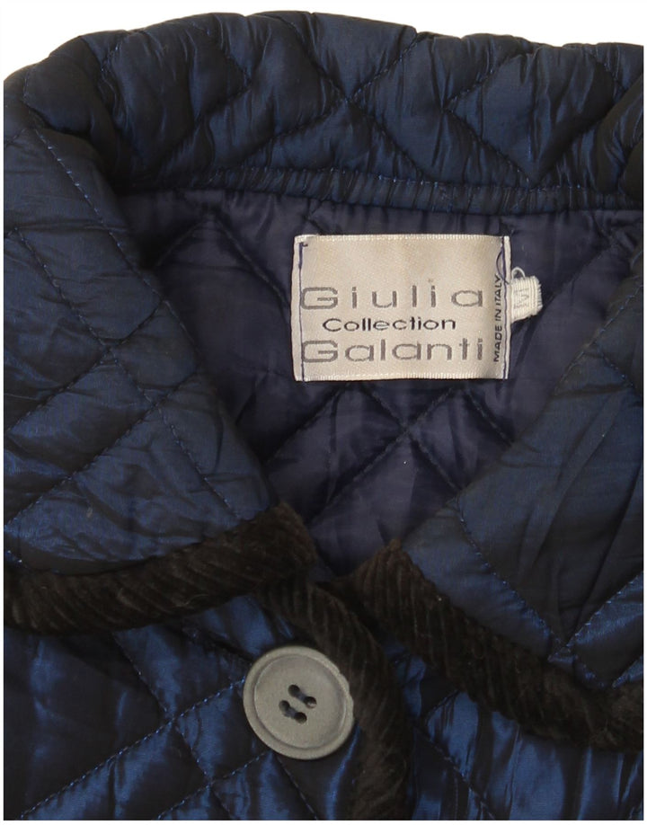 Giulia Galanti Jachetă matlasată pentru femei UK 12 Medium Bleumarin