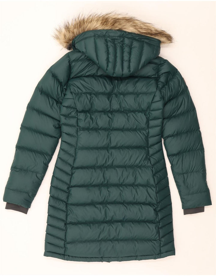 Palton căptușit cu glugă pentru femei Rab UK 10 Poliamidă verde mică