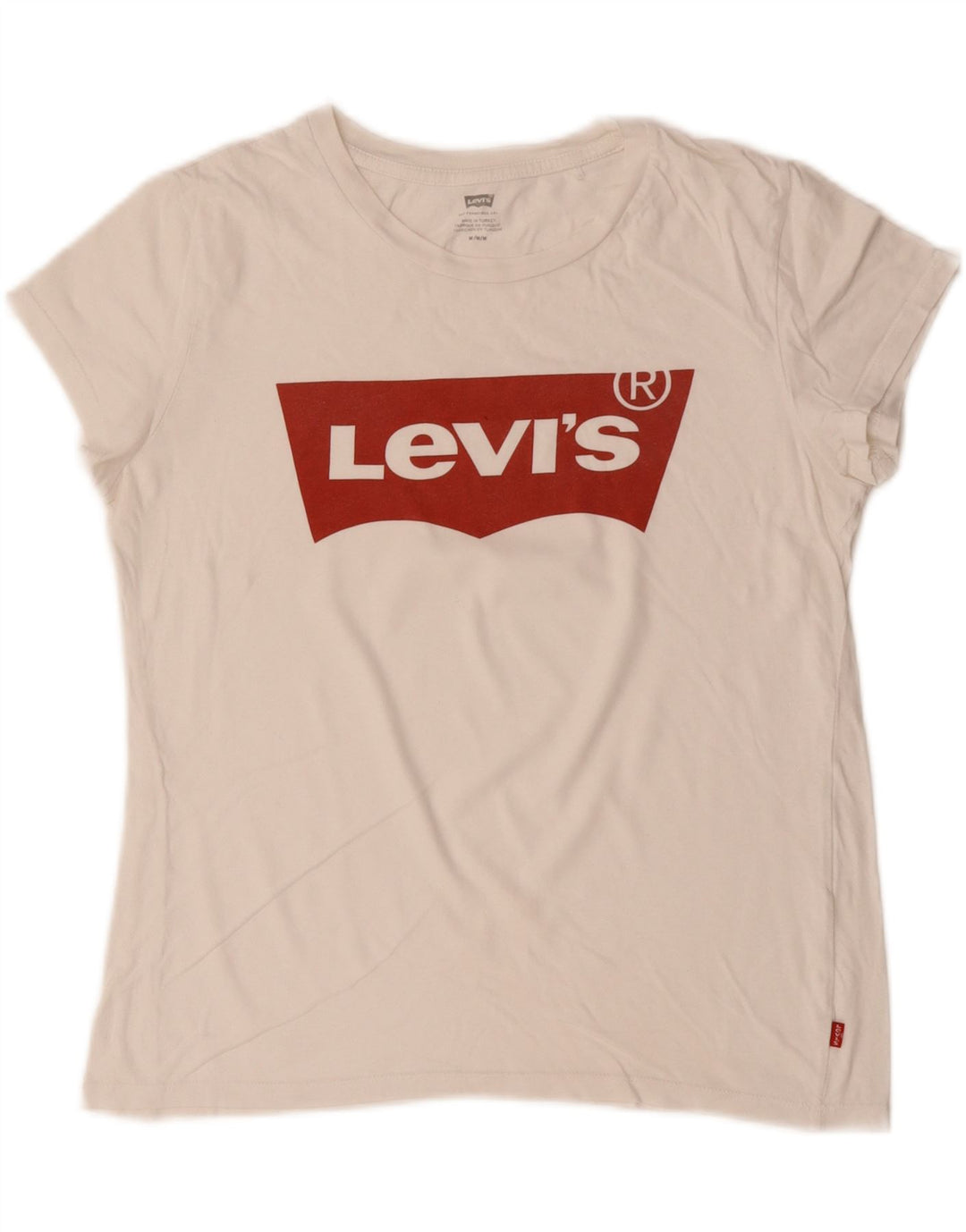 Tricou grafic pentru femei LEVI'S Top UK 14 Medium White Bumbac