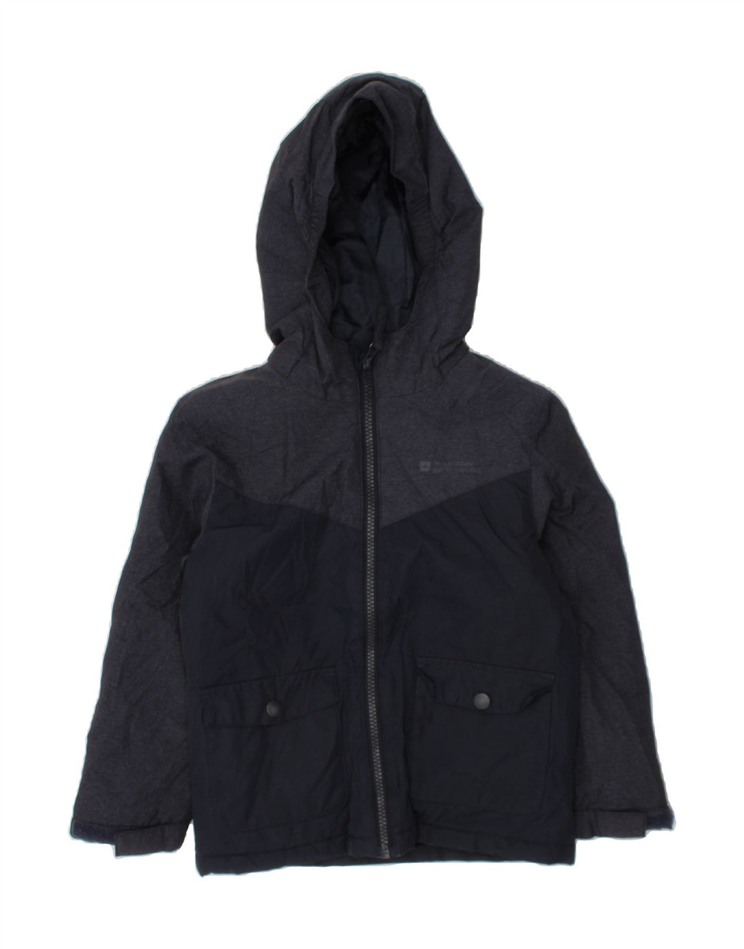 MOUNTAIN WAREHOUSE Boys Windbreaker Jacket 5-6 Years Navy Blue Colourblock Vintage Mountain Warehouse and Second-Hand Mountain Warehouse from Messina Hembry 