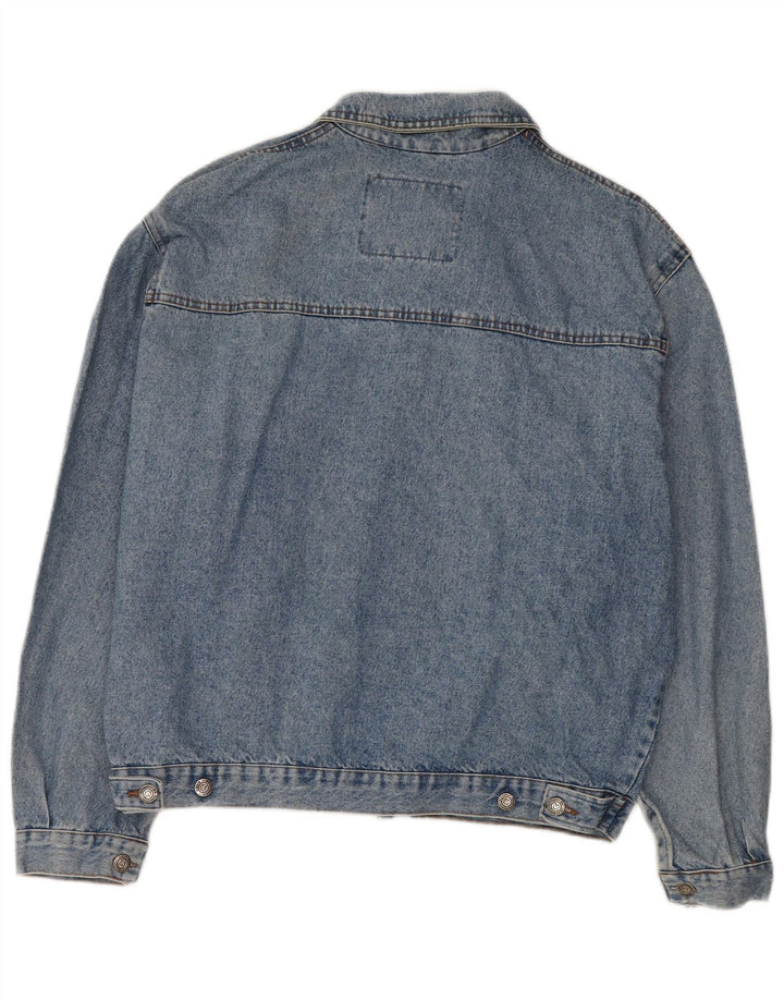 Jachetă de blugi vintage pentru bărbați UK 42 XL, bumbac albastru