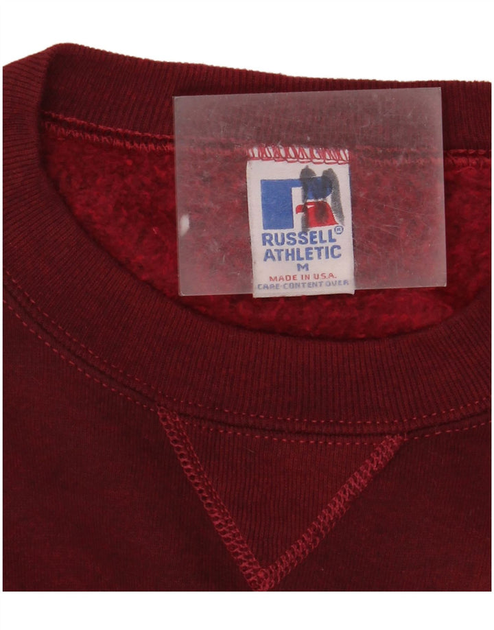 RUSSELL ATHLETIC Hanorac pentru bărbați Pulover Medium Burgundy Tie Dye Bumbac