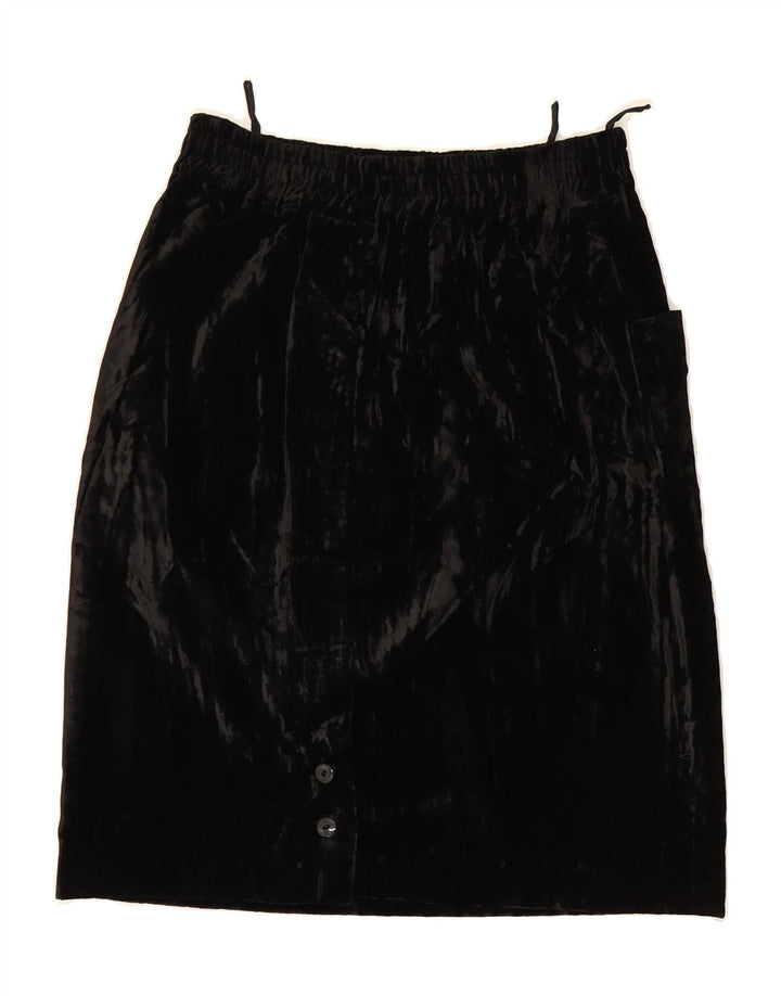 BARDEHLE Womens A-Line Skirt EU 38 Medium W28 Black Viscose Vintage Bardehle and Second-Hand Bardehle from Messina Hembry 