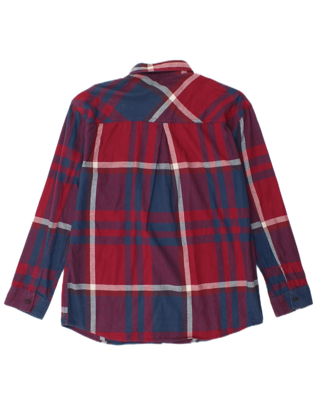 Cămașă de flanel supradimensionată pentru femei EDDIE BAUER UK 6 XS în carouri multicolore