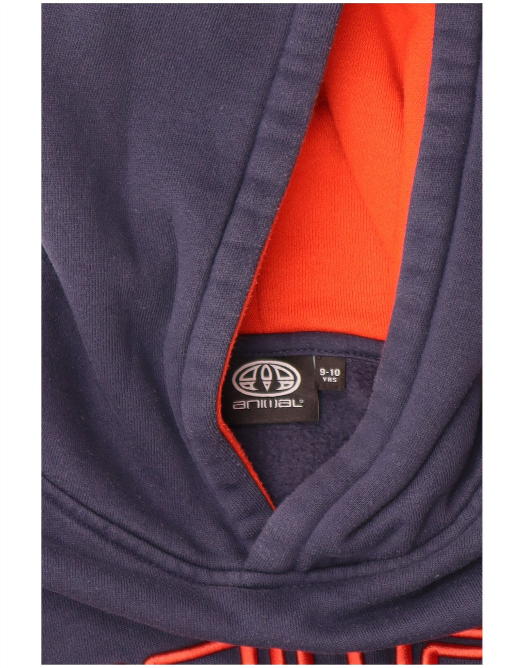 ANIMAL Băieți Pulover cu glugă grafic 9-10 ani Bumbac bleumarin