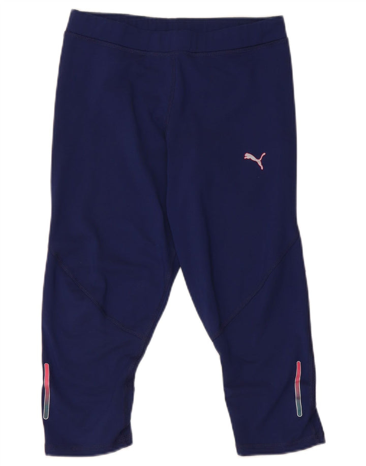 Leggings Capri Puma pentru femei UK 10 Small, bleumarin, poliester