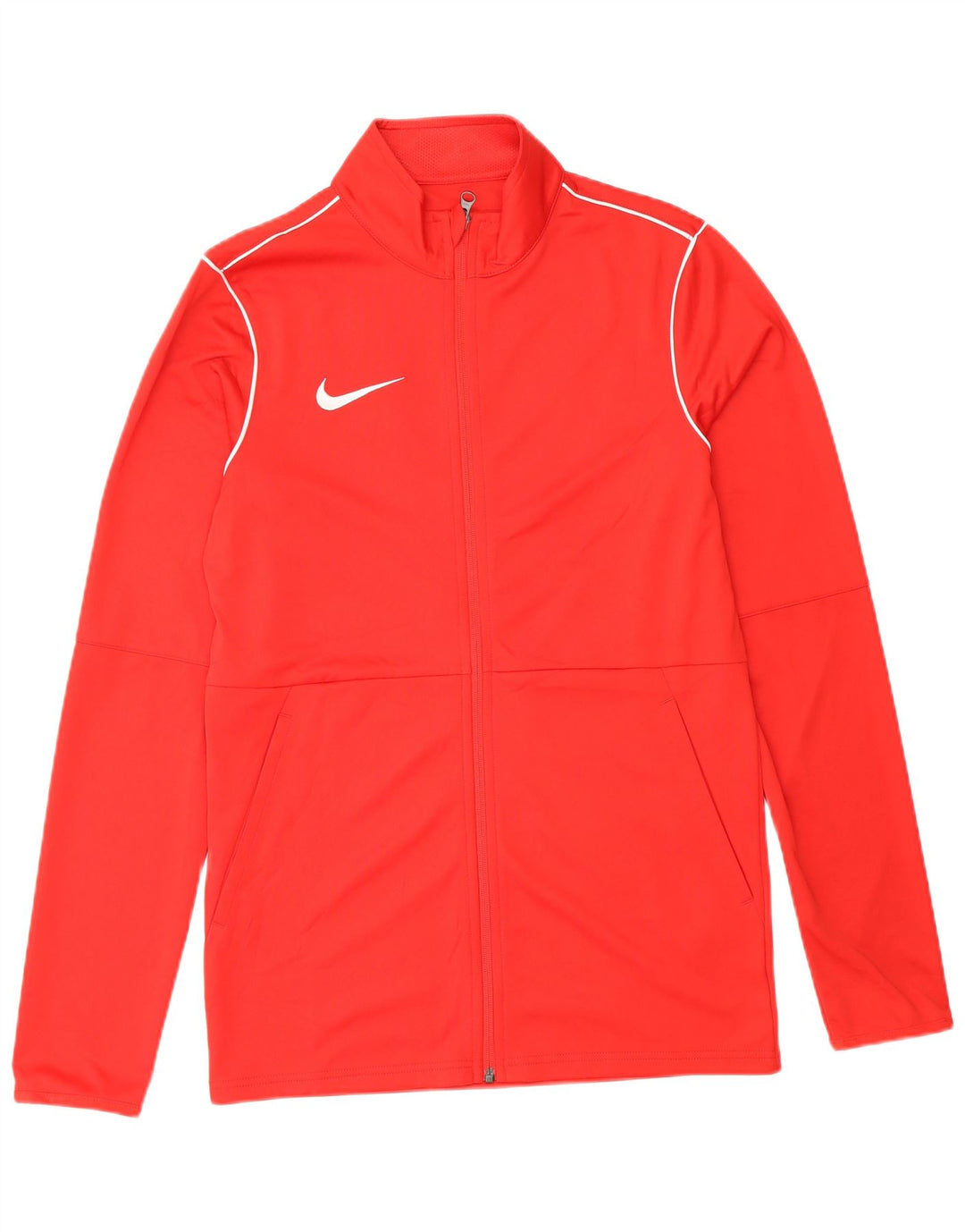 Jachetă de top pentru trening Nike Dri Fit Graphic pentru bărbați, poliester roșu mic