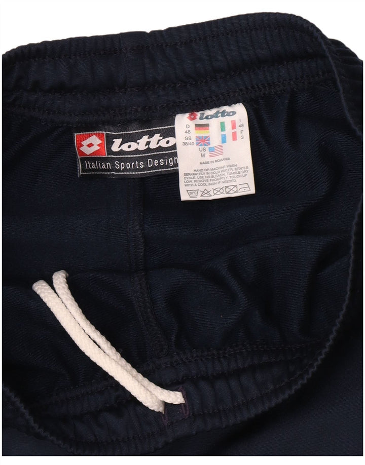 Pantaloni de trening pentru bărbați Lotto UK 38/40 Poliester mediu albastru bleumarin
