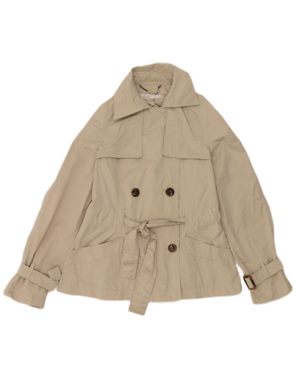 Jachetă pentru femei Zara cu piept dublu UK 12 Medium Gri Poliester