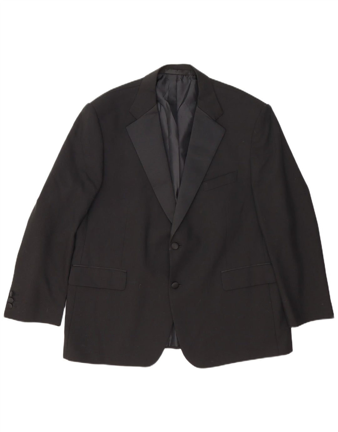 Marks & Spencer jachetă pentru bărbați cu 2 nasturi, UK 46 XL, lână neagră