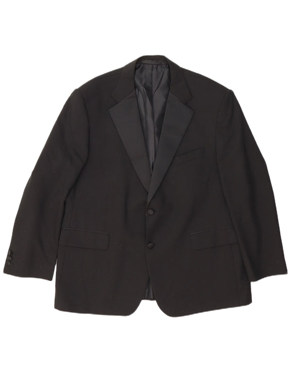 Marks & Spencer jachetă pentru bărbați cu 2 nasturi, UK 46 XL, lână neagră