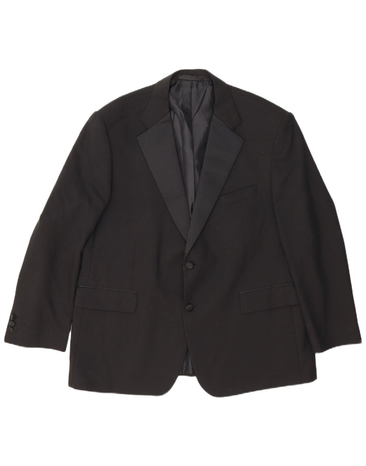 Marks & Spencer jachetă pentru bărbați cu 2 nasturi, UK 46 XL, lână neagră