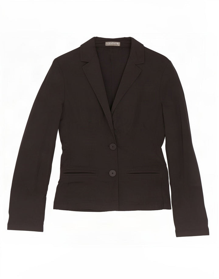 Jachetă pentru femei Krizia Poi cu 2 nasturi IT 42 Medium Negru