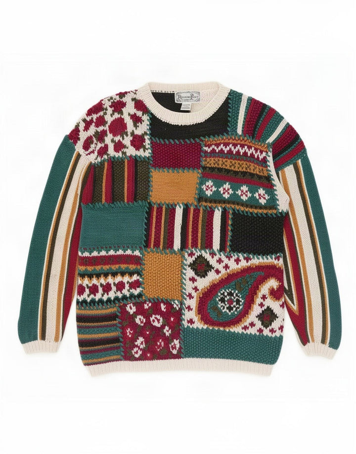 Reference Point Pulover pentru damă cu gât crew pulover UK 16 Large Multicolor N