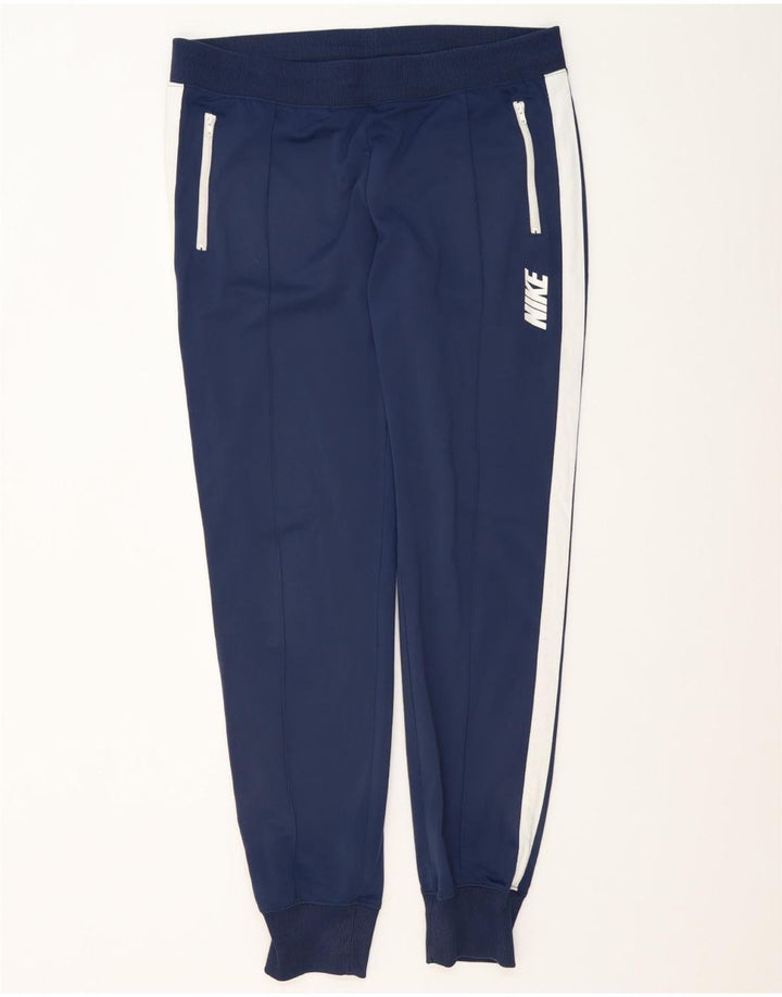 Pantaloni de trening Nike pentru bărbați Pantaloni de jogging mari, bleumarin, poliester color bloc