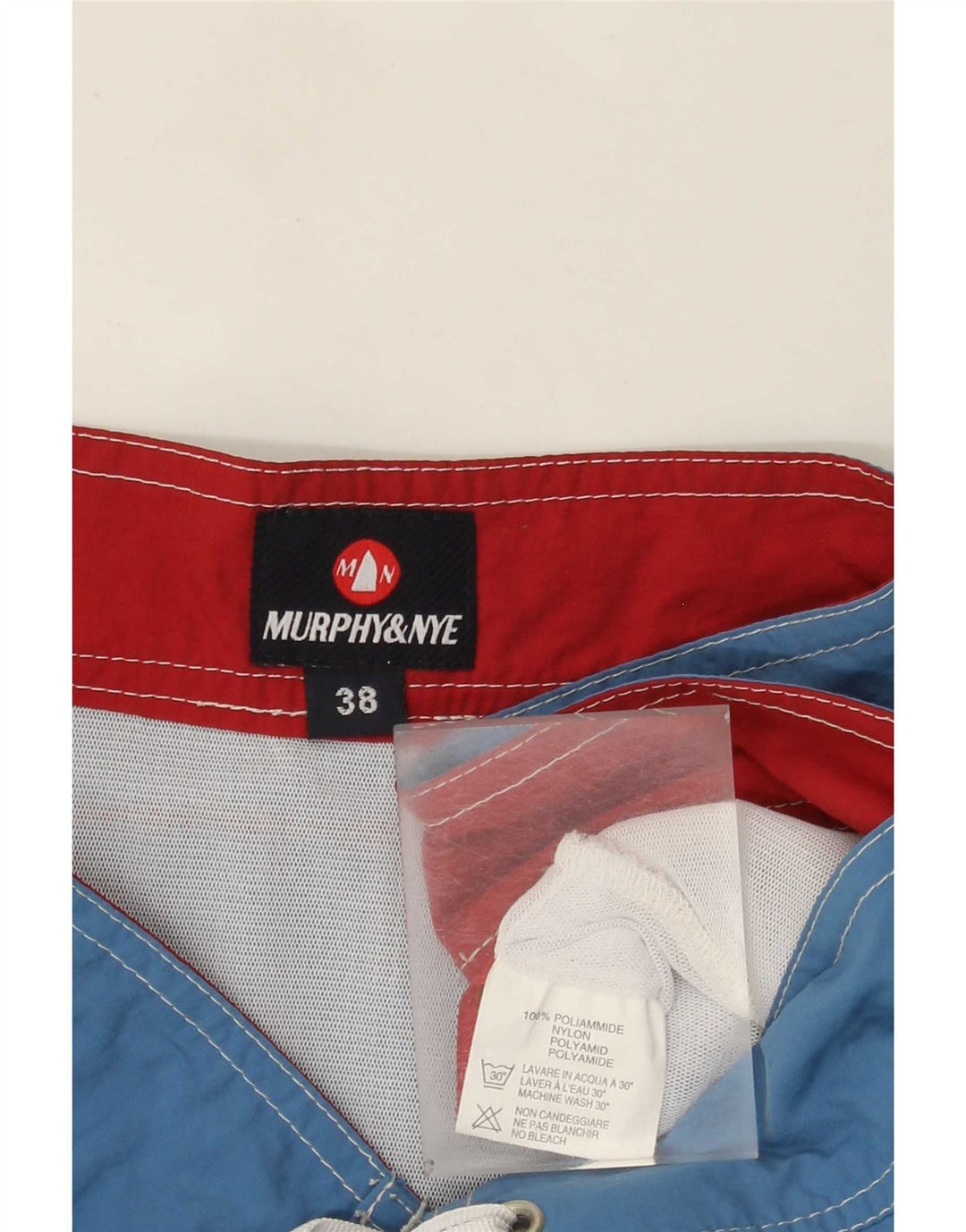 Murphy & Nye Pantaloni scurți de înot grafic pentru bărbați XL, albastru, poliamidă color bloc