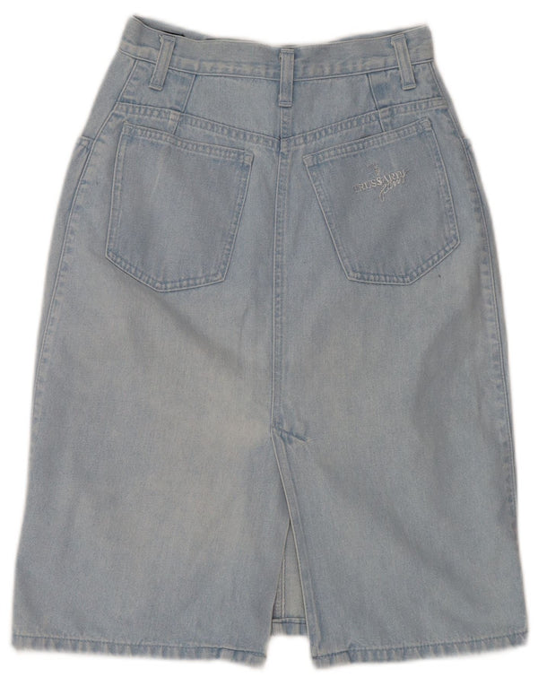 Fusta de blugi pentru femei Trussardi W24 XS Albastru