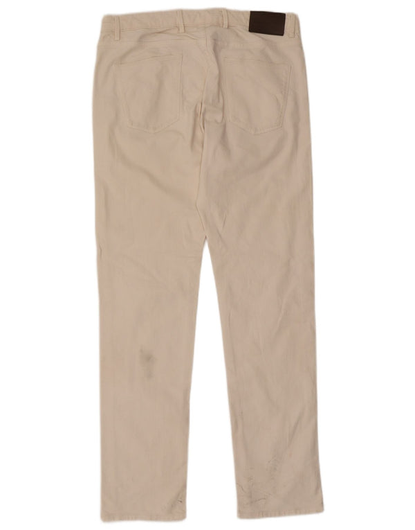 Blugi subțiri Massimo Dutti pentru femei EU 42 Large W32 L31 Bumbac alb